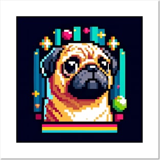 Pixel Pug Posters and Art